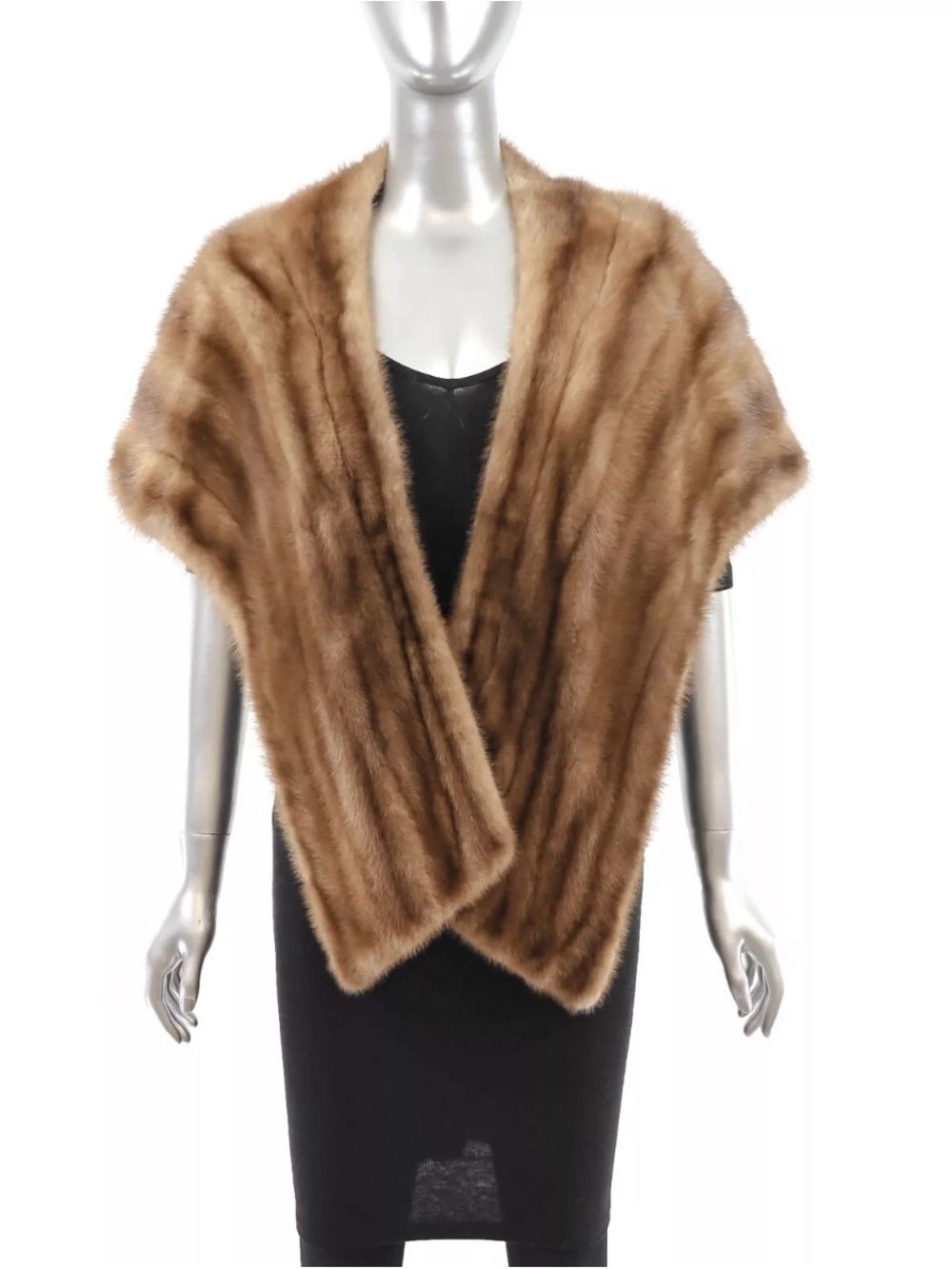 Vintage Mink Fur Shawl Wrap Stole
